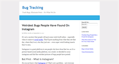 Desktop Screenshot of bug-tracking.info
