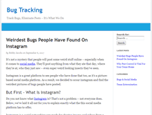Tablet Screenshot of bug-tracking.info